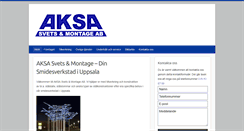 Desktop Screenshot of aksa.se